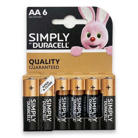 Duracell AA Batteries 6 Pack